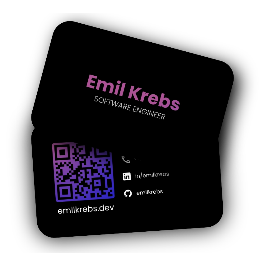 Emil Krebs Business Cards
